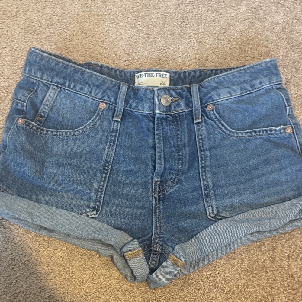 We The Free Classic Blue Jean Shorts